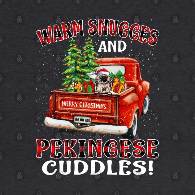 Warm Snuggles And Pekingese Cuddles Truck Tree Christmas Gift by intelus